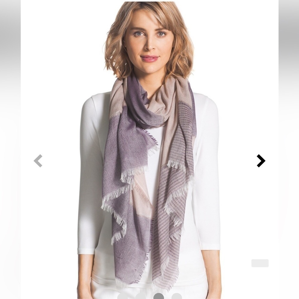 Chico’s oversized boho fringe scarf/shawl